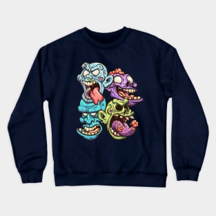 Zombie heads Crewneck Sweatshirt